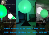 Utilisation royale d'événements de partie de l'Arabie Saoudite de couleur de LED de décoration gonflable blanche verte d'éclairage