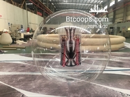 2.5m High Standard PVC Air Balloon Advertising With Champion Trophy Inside