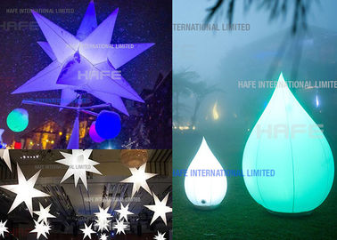 Lumières adaptées aux besoins du client de colonne d'événements de partie/couleur légère décoration d'étoile - changeant