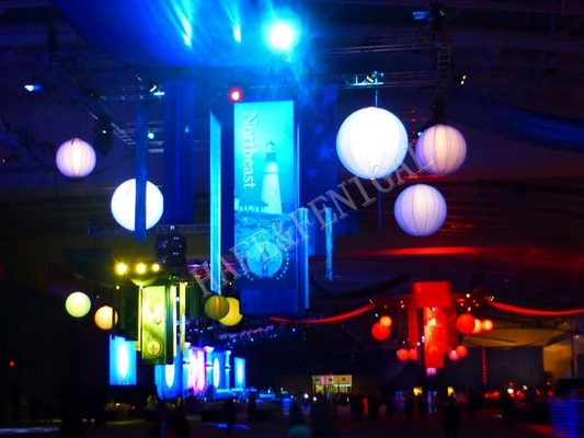 Les lumières de allumage gonflables de piscine de décoration de l'air RVB montent en ballon le plancher de flottement de l'eau
