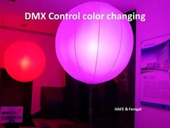 Lumière LED gonflable Pearl Double source lumineuse Tissu Nylor