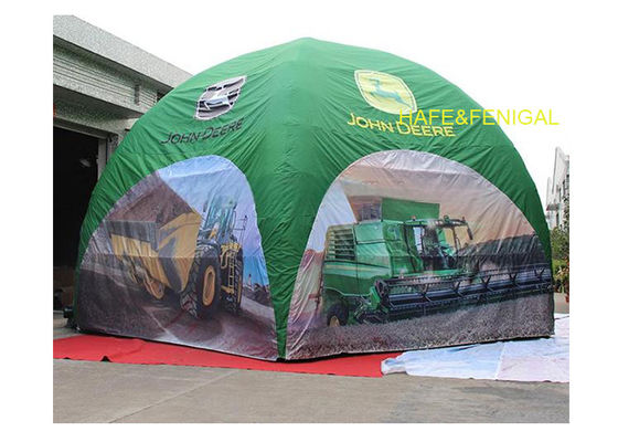 Long 6m Height 3m Green Spider Inflatable Dome Tent Advertising With Logo