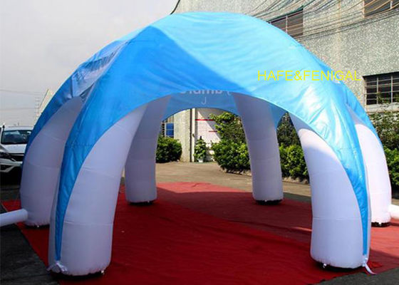 Blue Spider Inflatable Dome Tent 6m X 6m X 3m With Logo As Unique Temporary Shelter