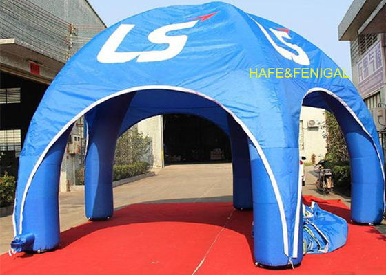 Blue Spider Inflatable Dome Tent 6m X 6m X 3m With Logo As Unique Temporary Shelter