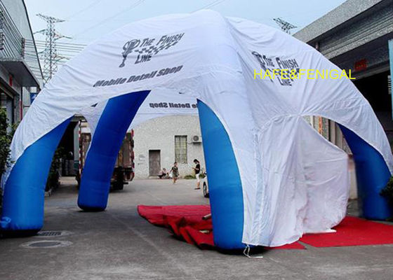Blue Spider Inflatable Dome Tent 6m X 6m X 3m With Logo As Unique Temporary Shelter