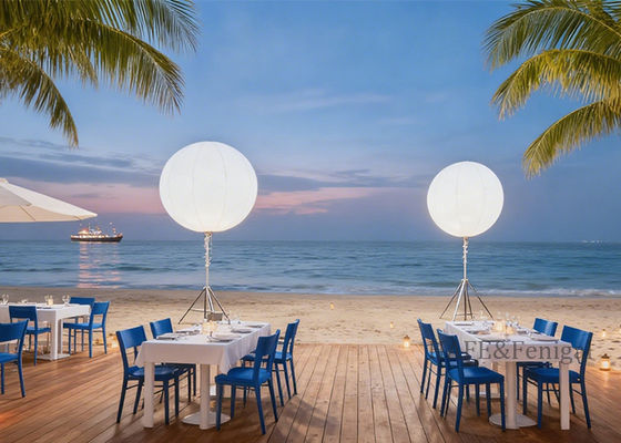 White Inflatable Balloon Activity Decoration Lighting LED 800w