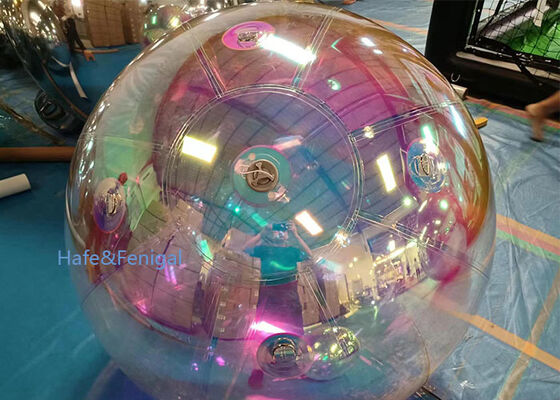 Colorful, silver, hanging double-layer PVC mirror balloon