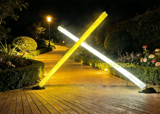 Inflatable Pixel LED Tube Light Suspended Or Ground Supported For Live Performances