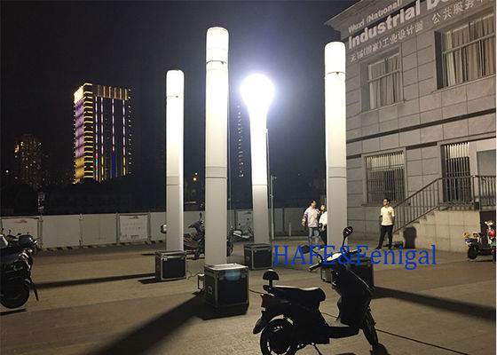 Tour lumineuse gonflable légère avec lampe d'halogénure de métal de 1150W pour un assemblage rapide dans la construction en plein air et les événements
