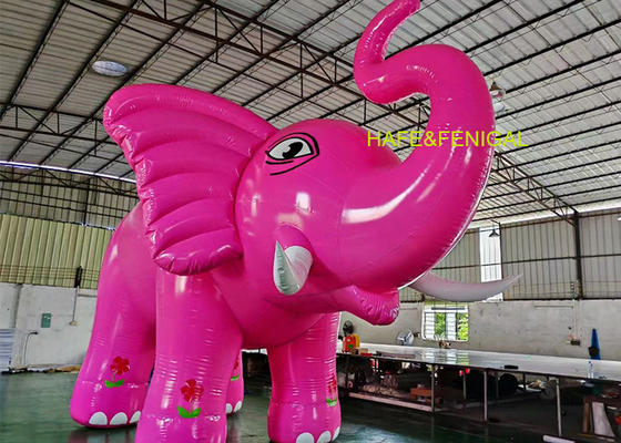 3m 10ft personnalisé éléphant rose cartoon gonflable pour la décoration du centre commercial ou parc d'attractions
