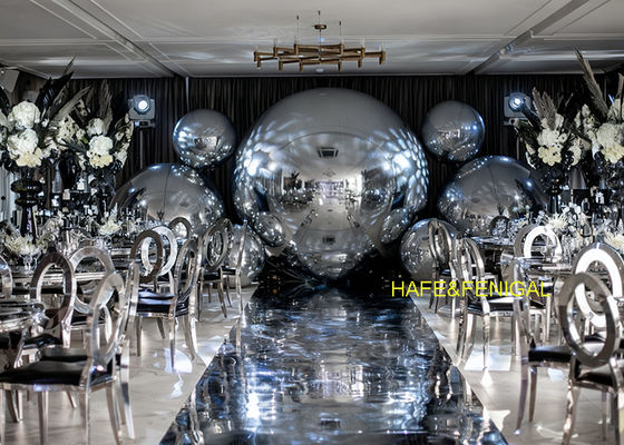 1.3ft 1.5ft 2ft 2.5ft 3ft PVC 2-Layer Decor Silver Mirror Balloons