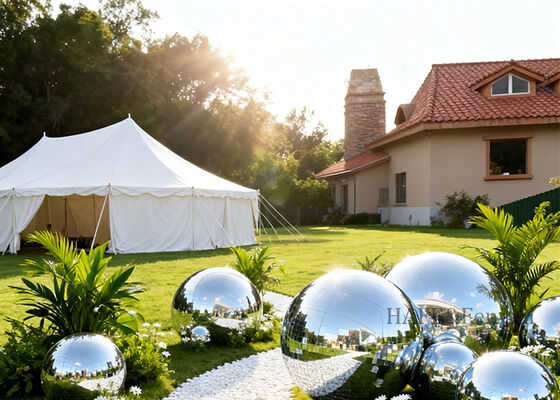 Les boules miroir gonflables en PVC sont idéales pour les décors de mariage ou les soirées disco.