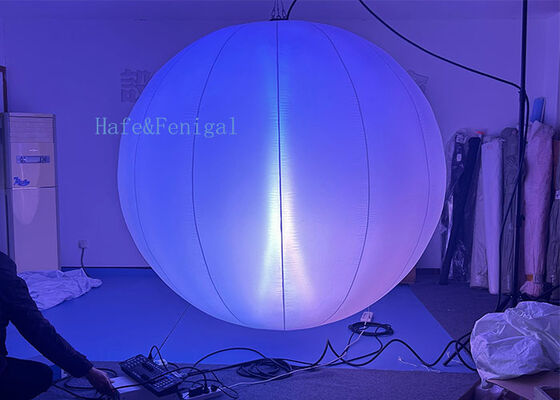 Ballon lumineux gonflable pour événements RGBW haut de gamme avec plusieurs modes de couleurs et un design à brillance douce