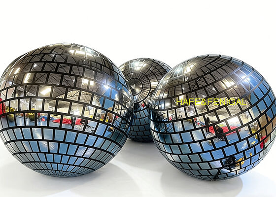 Fully Printed Silver Disco-Style PVC Mirror Balloons For Ceiling Decoration
