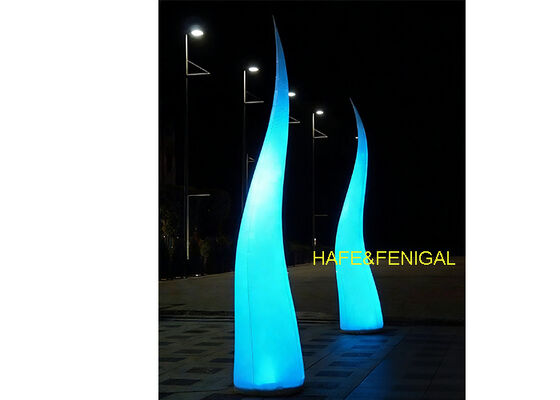 Flame-Shaped Inflatable LED RGB Balloon Light for Stage & Night Events