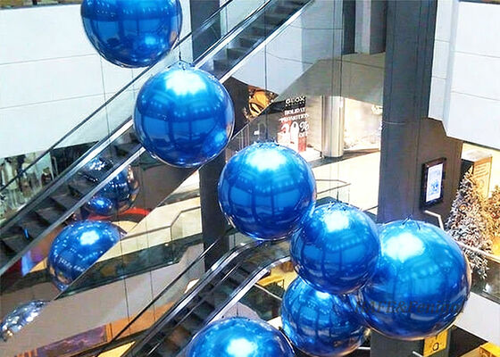 0Ballons miroirs réfléchissants en PVC de 0,8 mm adaptés aux décorations suspendues dans les centres commerciaux