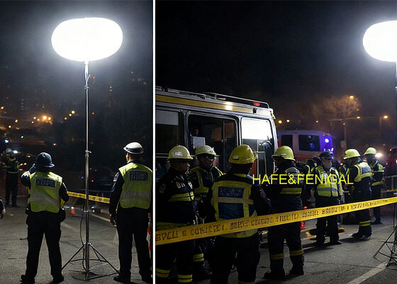 Ballon d'éclairage de sécurité certifié CE de 400 watts avec trépied pour les opérations de sécurité industrielle