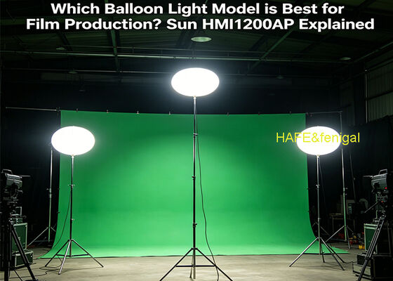 Projecteur HMI ballon 1200W avec lumière du jour 5600K et performance sans scintillement pour la production cinématographique