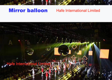 Custom 2m Giant Festival PVC Inflatable Mirror Balloon For Event Decoration In Pink
