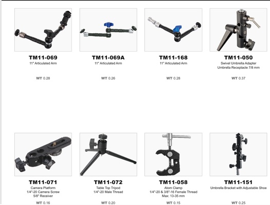 Accessoires à poignée de bras de montage réglable avec une large compatibilité et une conception légère pour les installations professionnelles