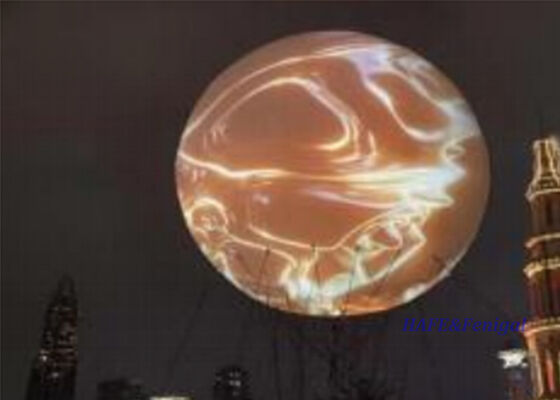 Ballon publicitaire gonflable de 6 m de diamètre avec matériau TPU supporté par adhésif personnalisé pour une présence visuelle à 360 degrés