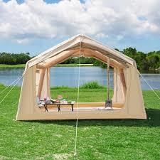 Tente gonflable résistante aux intempéries pour le camping, les événements en plein air et les abris d'urgence, avec installation facile et protection