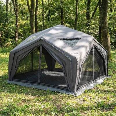 Tente pneumatique portable abri imperméable idéal pour les campings en plein air Fêtes d'urgence et d'hébergement temporaire