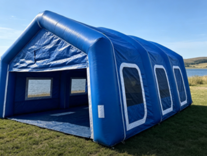 Portable Inflatable Air Tent with Spacious Comfortable Shelter and Continuous Inflation Built-in Fan for Outdoor Events
