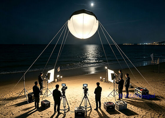 3600W LED Helium Balloon Light avec CRI 9699 et Structure elliptique pour la production cinématographique et de studio