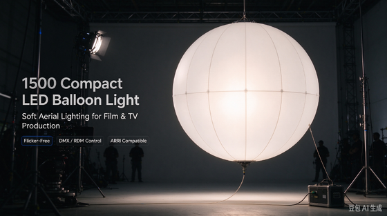 1500 LED réglable Compact LED Ballon lumière et ballon d'éclairage gonflable pour la production cinématographique
