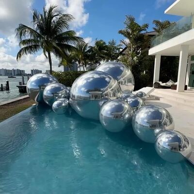 Ballon miroir gonflable en PVC à deux couches résistant aux intempéries avec écran solaire UV5+ pour les installations extérieures