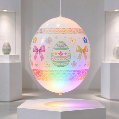 Ballon lumineux gonflable personnalisé en PVC de 0,25 mm avec LED changeant de couleur activées par le toucher et impression couleur
